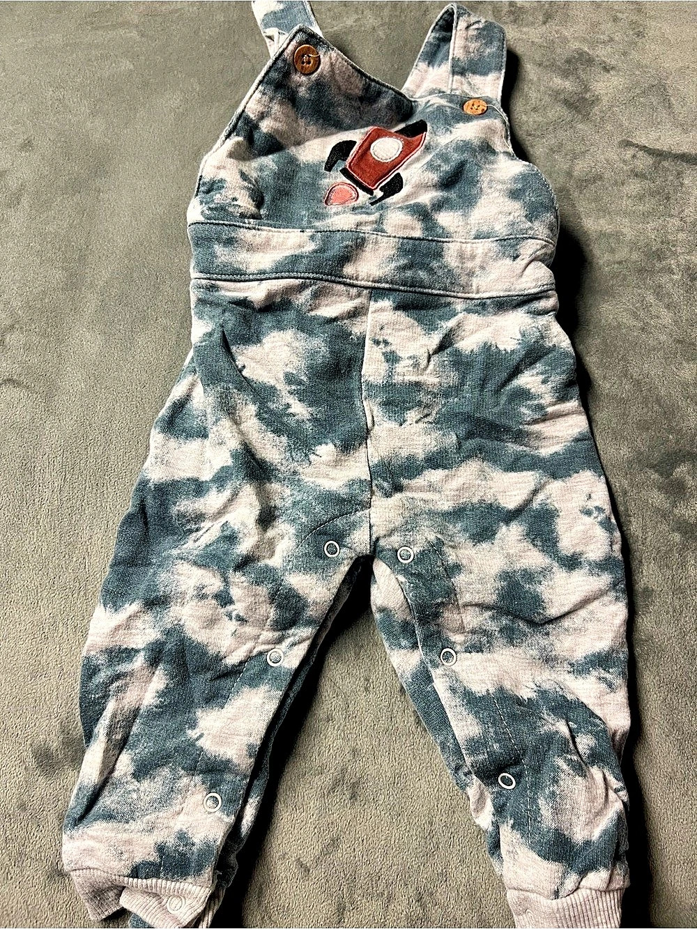 PL Baby Tie-Dye Overalls Size 9M Like New